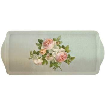 Pimpernel Antique Roses Melamine Sandwich Tray - 15.25" x 6.5"