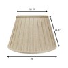 Vynxaria Box Pleat Lampshades 11.5x18 Inches, Slant Oatmeal - 4 of 4