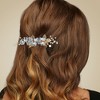Unique Bargains Women's Bride Wedding Rhinestone Hair Combs 4 Pcs - 2 of 4