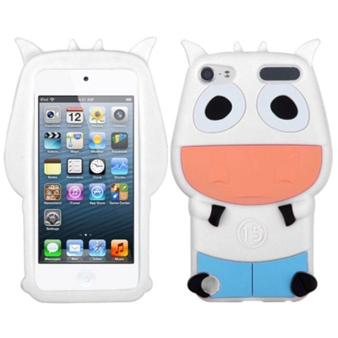 Mybat For Apple Ipod Touch 5th Gen 6th Gen White Light Blue Cow Soft Rubber Case Cover Target - cow armor roblox