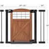 Unipaws Barn Door Dog Gate – 30" Tall, Pressure-Mounted Pet Safety Gate - 2 of 4
