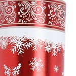 800 christmas red and white snowflakes 10-piece set