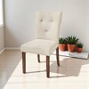 7-Piece Rubberwood Dining Table Set with Faux Wood Tabletop, Dining Chairs Set of 6, Modern Dining Table Set for Kitchen & Dining Room - 4 of 4