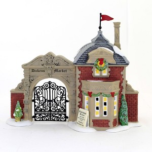 Department 56 House 6.5 Inch Dicken's Market Gate Dicken's Village Series Village Buildings - 1 of 2