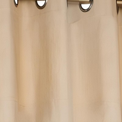 Khaki Cotton Duck Grommet Top Sill Length Valance