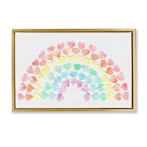Stupell Industries Rainbow of Hearts, 25" x 17" - 1 of 4