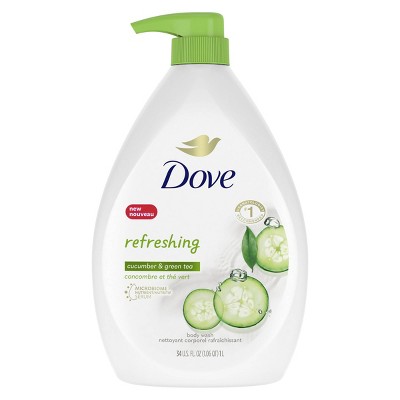 Dove go Fresh Sulfate and Paraben Free Cucumber  Green Tea Body Wash - 34 fl oz