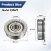 Unique Bargains Chrome Steel Durable Multipurpose Use Flanged Ball Bearing - 3 of 4
