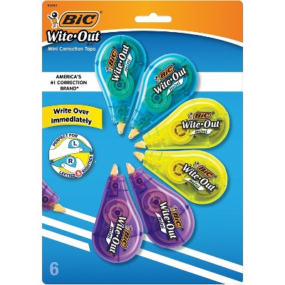Wite-Out mini Correction Tape White 6/Pack WOTMP61-WHI
