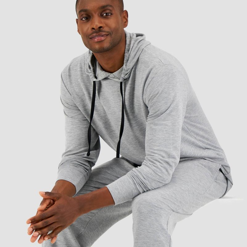 Hanes Premium Men's Long Sleeve Pajama Hoodie, 5 of 8