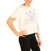 Junk Food Womens Budwiser Stars Cropped Graphic T-Shirt, White, Medium - 2 of 4