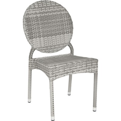 Valdez Gray PE Wicker and Aluminum Armless Side Chair Set