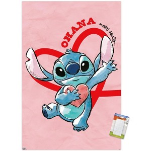 Trends International Disney Lilo and Stitch - Hearts Unframed Wall Poster Prints - 1 of 4