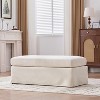 Hrinhom 46"W Chenille Upholstered Storage Ottoman,Dressing Shoe Bench - 4 of 4