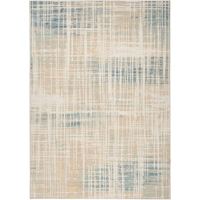 Nourison Washable Decor Modern Distressed Indoor Rug