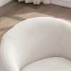Angel Sar Teddy Fabric 360°Swivel Armrest Accent Chair with Upholstered, Barrel Small Accent Chair Filled with Memory Foam - 4 of 4