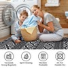 TROPOW Area Rug Low Pile Boho Vintage Area Rug Machine Washable Rug Non Slip Non Shedding Foldable Carpet for Living Room Bedroom Home Office - 4 of 4