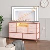 Whizmax 8 Dresser TV Stand with Power Outlet & LED for 55'' TV, Long Dresser for Bedroom with 8 Deep Drawers, Console Table for Living Room, Entryway - 2 of 4
