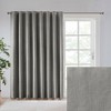 VYNXARIA 100x84" Printed Heathered Blackout Patio Panel - Energy Saving, Grommet Top£¬Gray(Only 1 Pc Panel) - 3 of 4
