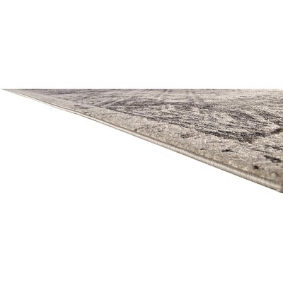 Reversible Ivory Diamond Synthetic Area Rug 5'3" x 7'6"