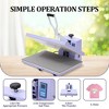 Large Operating Panel T-Shirts Heat Press, Fast Heating, Digital Sublimation Printer High Pressure Heat Press Machine - 3 of 4