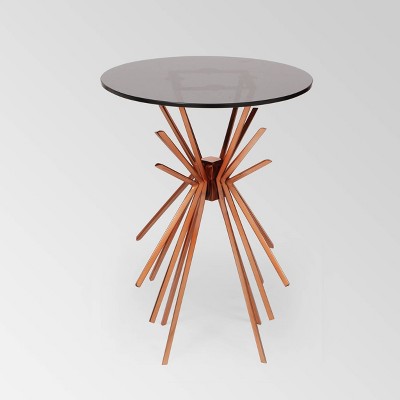 copper side table target