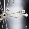 Urban Ambiance Luxury Modern Chandelier,  25-1/2"H x 24.167"W,  Polished Nickel Finish, UHP2522 - 4 of 4
