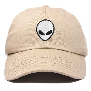 Dalix Alien Embroidered UFO Dad Hat Cotton Baseball Cap Adjustable Mens - 1 of 4