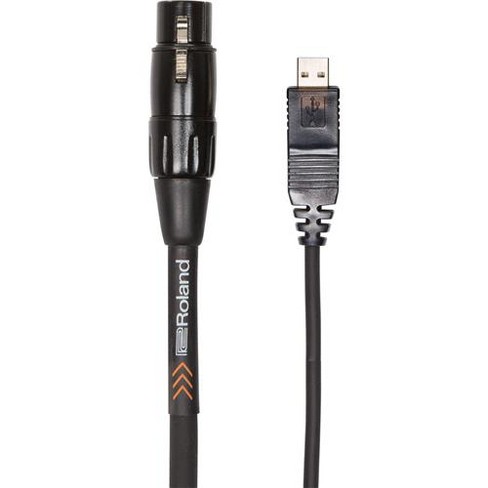 Roland Black Series 10 Interconnect Usb Cable Xlr Female To Usb Type A Connector Target