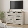 Acekool 7-Drawer Storage Dresser in Gray - Recessed Handles Design for Bedroom Nursery Hallway Organization - 3 of 4