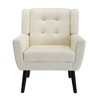 Sapphtopaz Accent Chair Wood Chair for Bedroom Comfy Chairs Modern Armchair Accent Chairs for Living Room, Bedroom, Nursery - 4 of 4