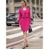 EXLURA Women's Professional Business Lightweight Blazer Dress Suit Sets 2 Piece Work Office Fashion Outfits - 3 of 4