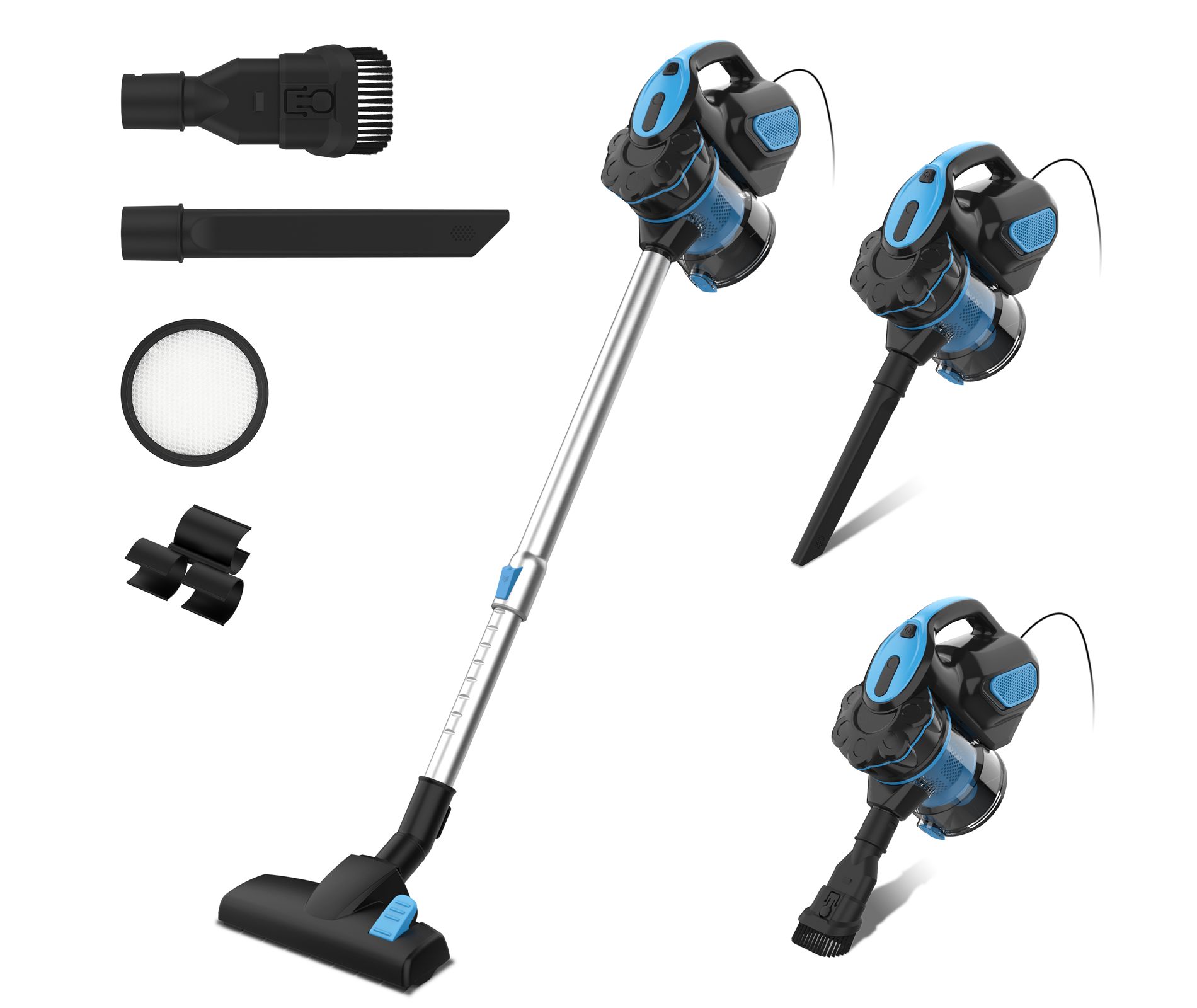 INSE I5 Corded Stick Vacuum Cleaner - 600W Powerful Motor, 18000Pa Suction with High-Efficiency Filters for Pet Hair & Hard Floor Cleaning
