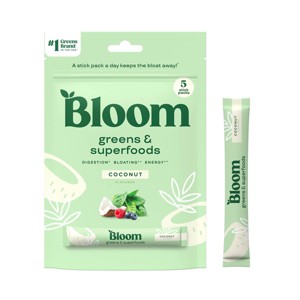 BLOOM NUTRITION Greens and Superfoods Powder - Coconut - 1.09oz - 1 of 4