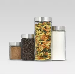 Glass Cylinder Canister Set of 4 - Threshold™
