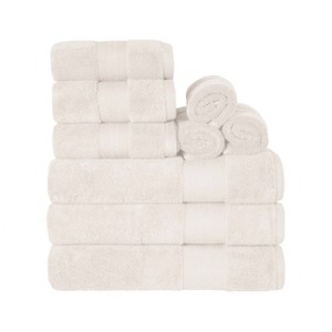 Luxury Cotton Heavyweight Solid Plush Towel Set by Blue Nile Mills - 1 of 4