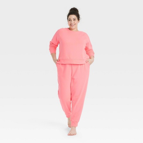 Women's Fleece Lounge Sweatshirt - Colsie™ Pink Xl : Target