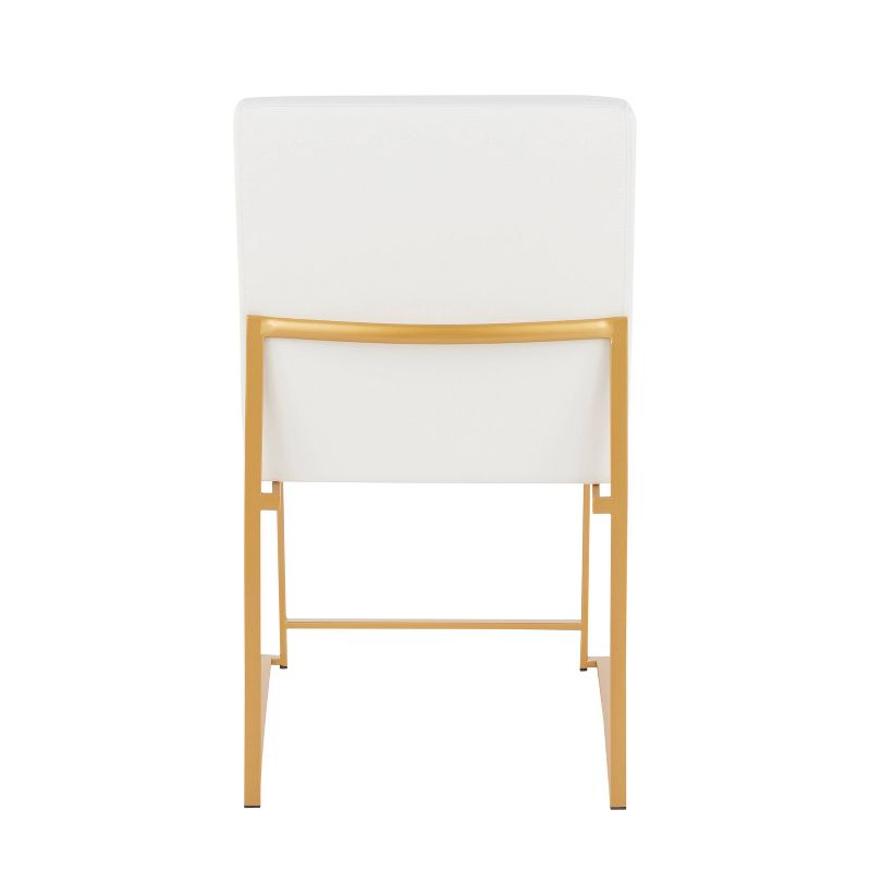 Set of 2 High Back Fuji Contemporary Dining Chairs - LumiSource, 6 of 14