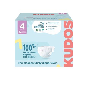Kudos Chlorine Free Cotton-Lined Disposable Diapers - 1 of 4