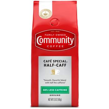 Community Coffee Half-Caff Medium Roast Ground Coffee - 12oz
