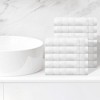 Unique Bargains Bathroom Hotel Spa Striped Comfort Pure Cotton Washcloths 12 Packs - 2 of 4