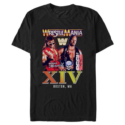 T-shirt Mitchell & Ness WWE Wrestlemania Legends - 100% Coton, Coupe Ample - Unisexe Pour Homme, Femme, Enfant