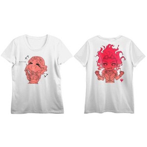 Magic The Gathering Fiery Transformation Junior's White T-shirt - 1 of 1
