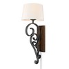 Golden Lighting Madera Large 1 Light Wall Sconce (Plug-in or Hardwire) - 3 of 4