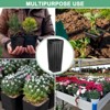 Unique Bargains Plastic Deep Drainage Holes Indoor Outdoor Gardening Plant Nursery Pots Black - 4 of 4