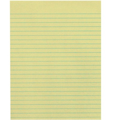 School Smart Composition Paper, No Margin, 8-1/2 x 11 Inches, Yellow, 500 Sheets