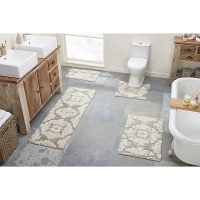 Medallion Collection 100% Cotton Tufted Bath Rug Set of 4 - Better Trends