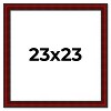 PosterPalooza | Square Weathered Red Picture Frame - UV Acrylic, Foam Board Backing, Hanging Hardware - 2 of 4
