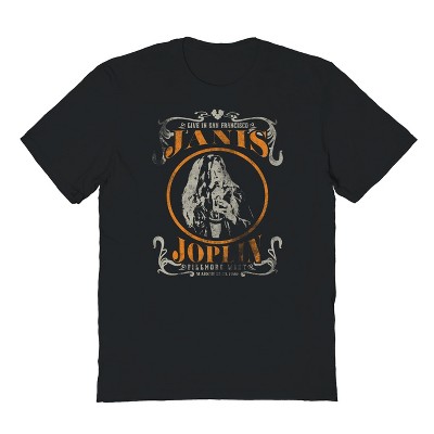 Janis Joplin Men's Janis Joplin Love Short Sleeve Graphic Cotton T-Shirt