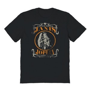 Janis Joplin Men's Janis Joplin Love Short Sleeve Graphic Cotton T-Shirt - 1 of 1